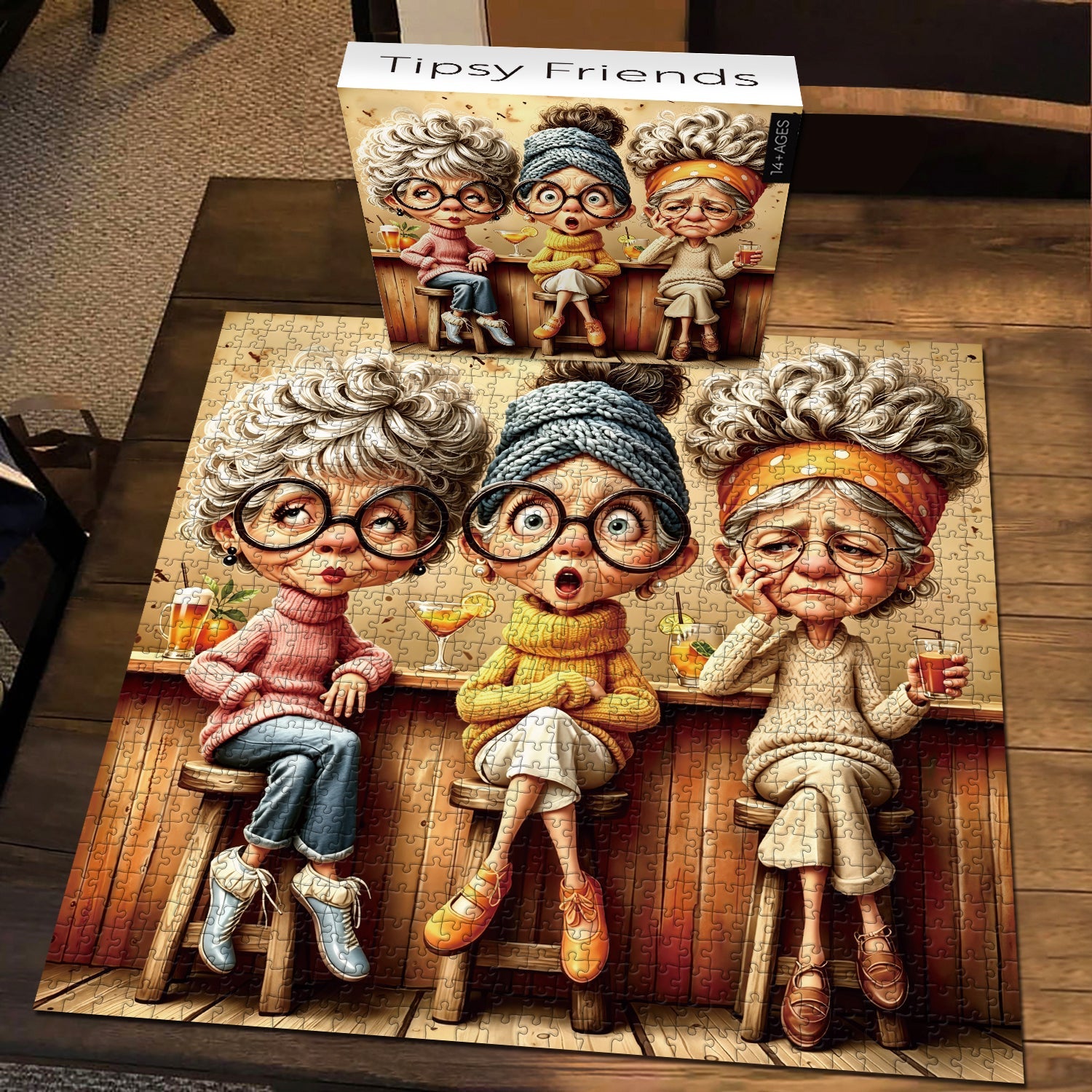 Tipsy Friends Jigsaw Puzzle 1000 Pieces