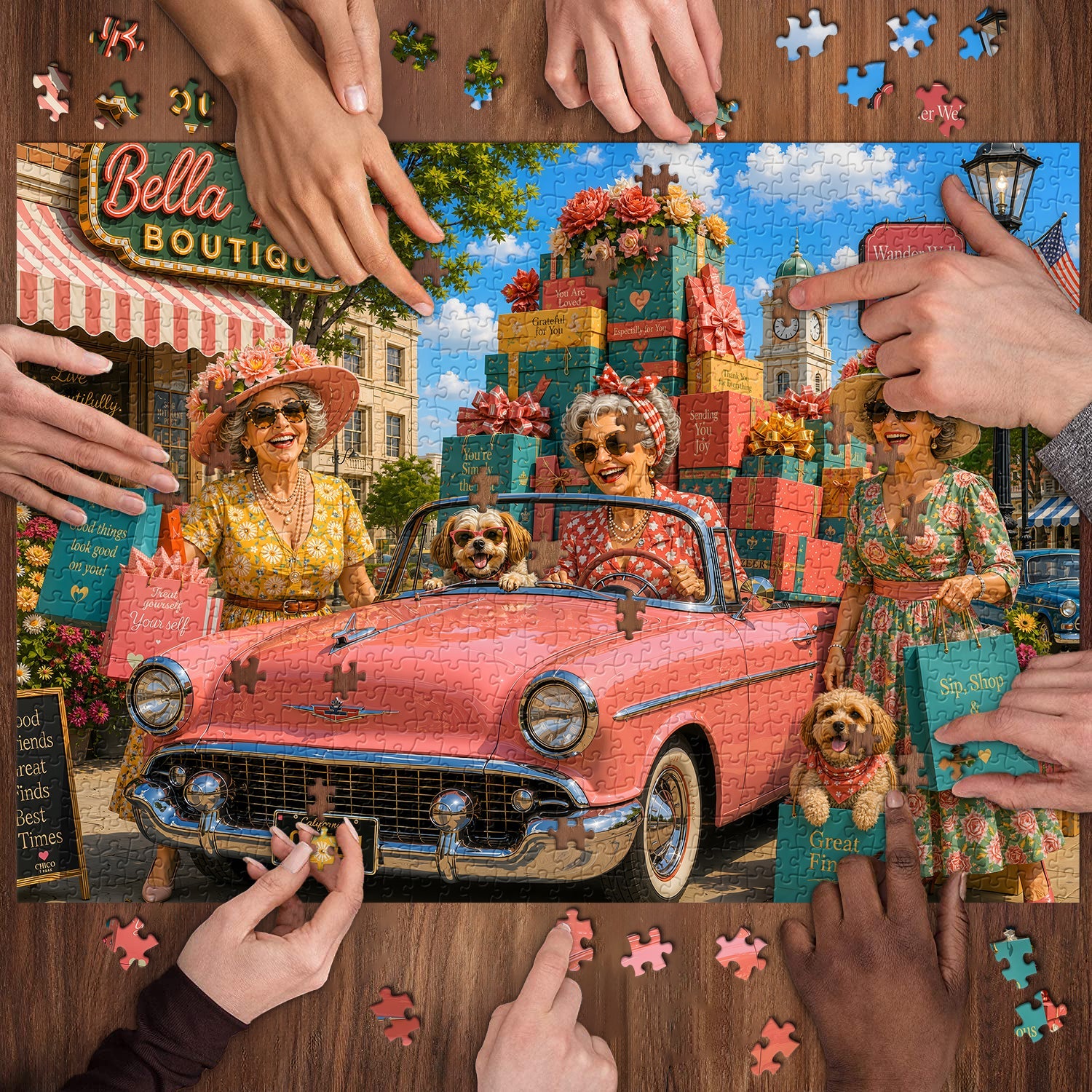 Happy Shopping Jigsaw Puzzle 1000 Piece