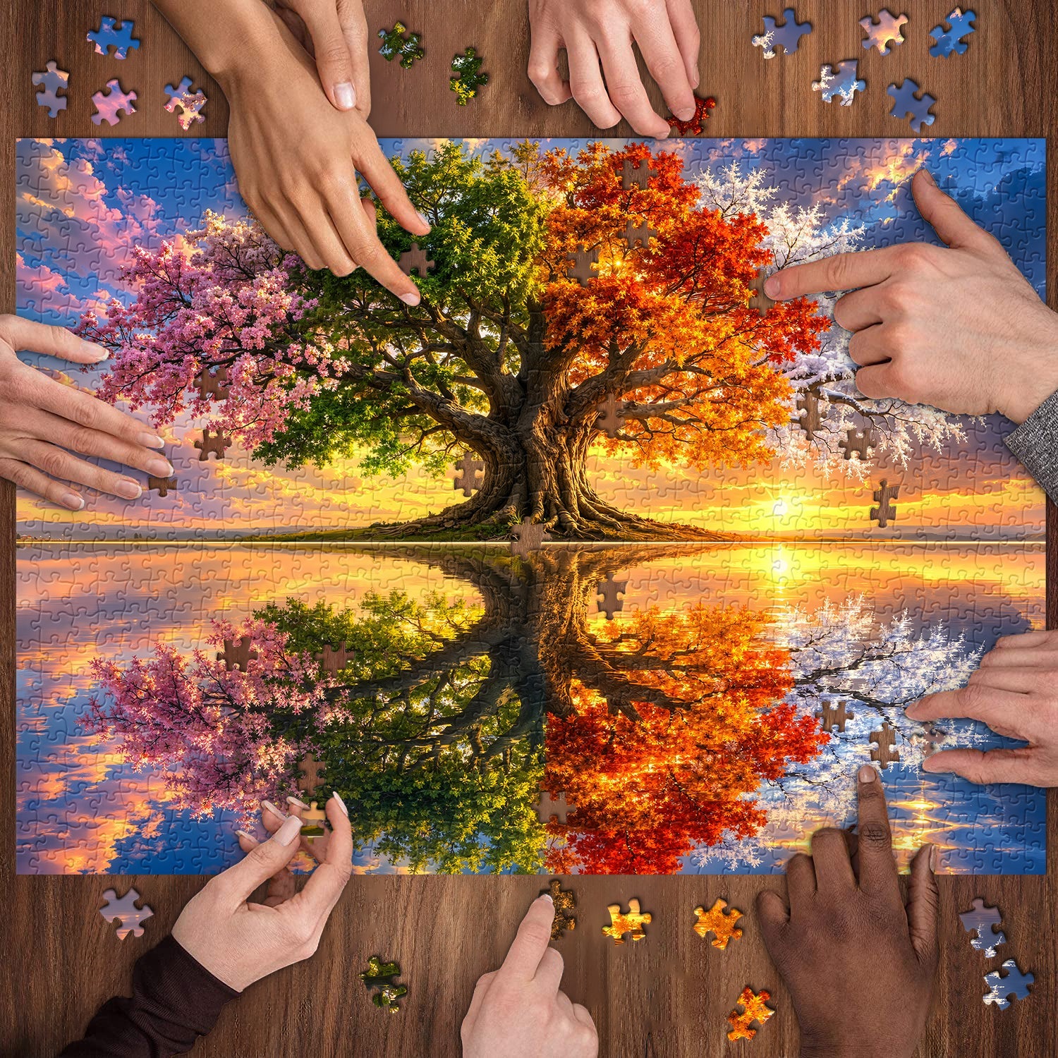 Twin Season Tree Jigsaw Puzzle 1000 Piece