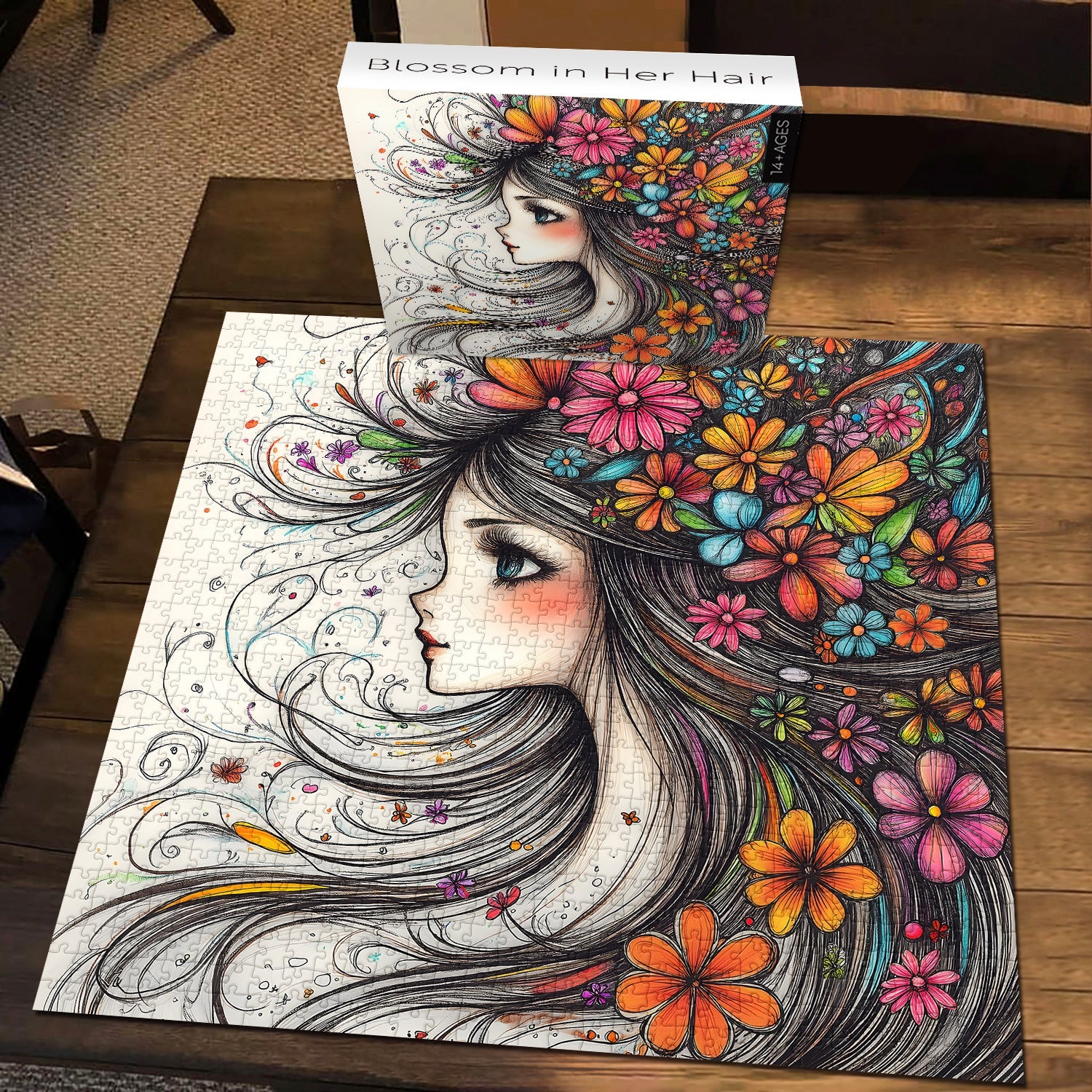 Blossom in Her Hair Jigsaw Puzzle 1000 Pieces