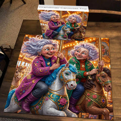 Grandmas' Carousel Trip Jigsaw Puzzle 1000 Pieces