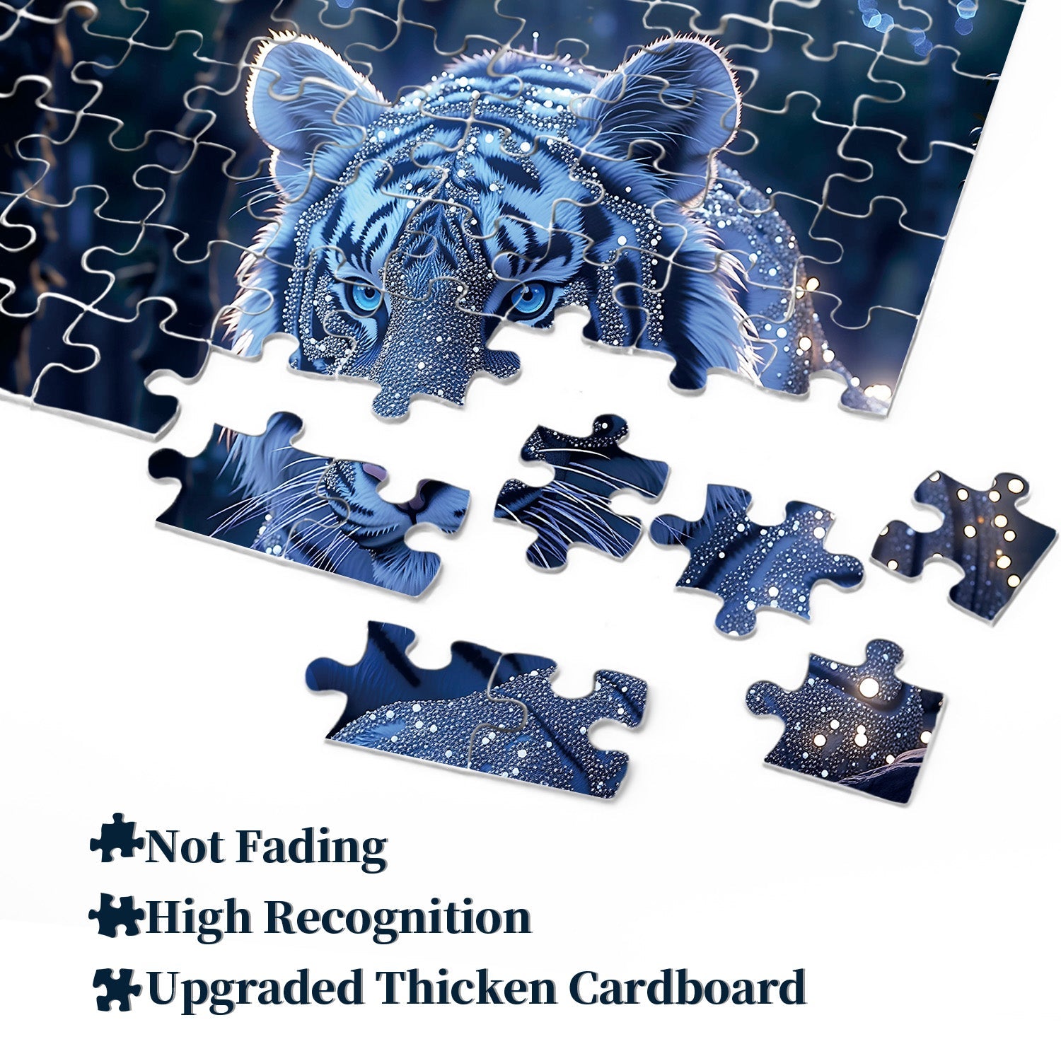 Starlit Tiger Jigsaw Puzzle 1000 Pieces