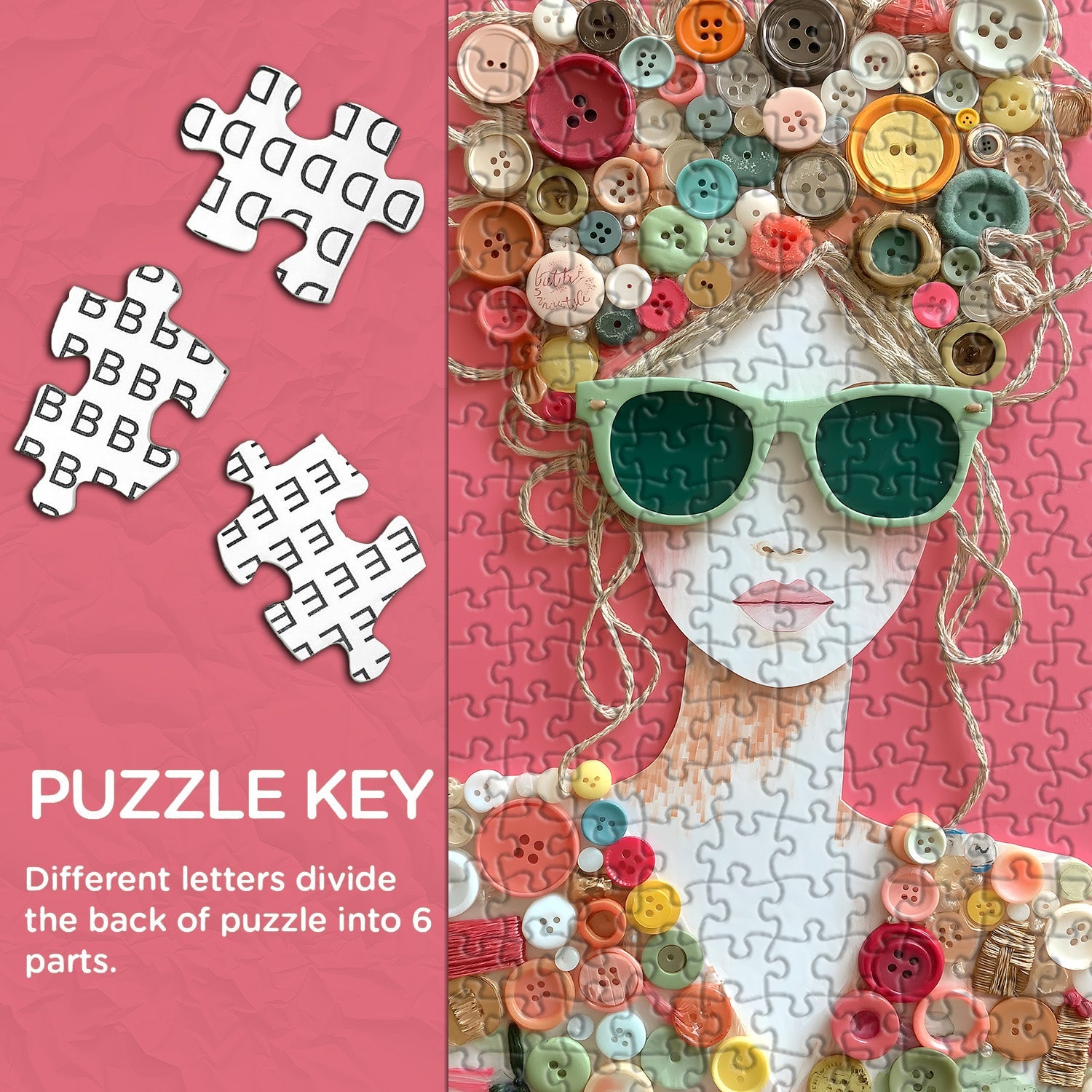 The Button Muse Jigsaw Puzzle 1000 Pieces