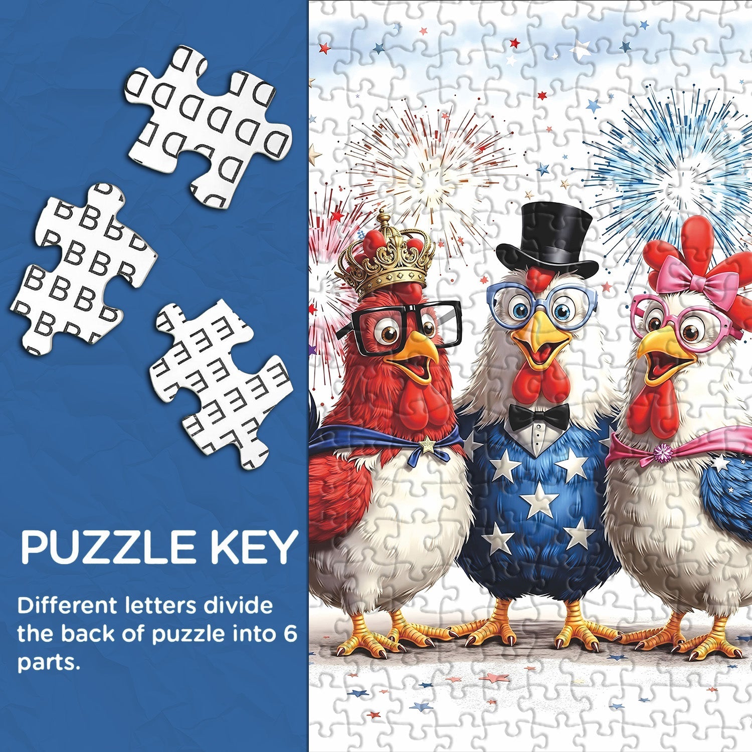 Cheerful Chickens Art Jigsaw Puzzle 1000 Pieces