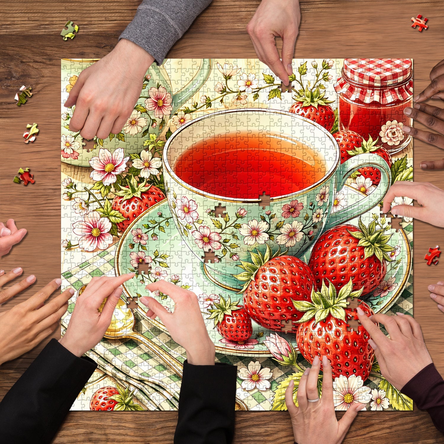 Strawberry Time Jigsaw Puzzle 1000 Piece
