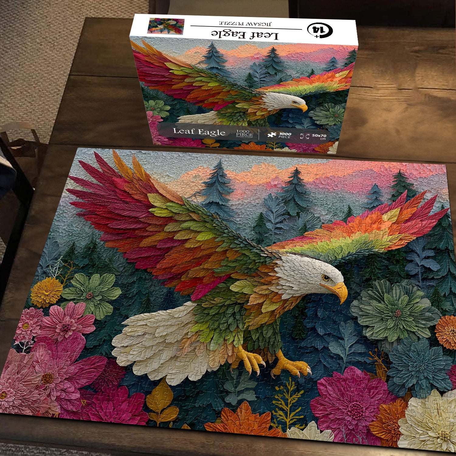Puzzle en bois Eagle Leaf 1000 pièces