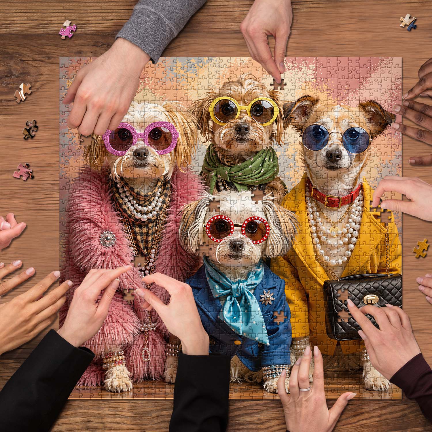 Pup Fashionistas Jigsaw Puzzle 1000 Piece