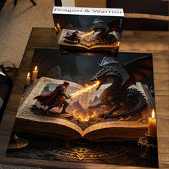 Puzzle de 1000 pièces Dragon & Guerrier