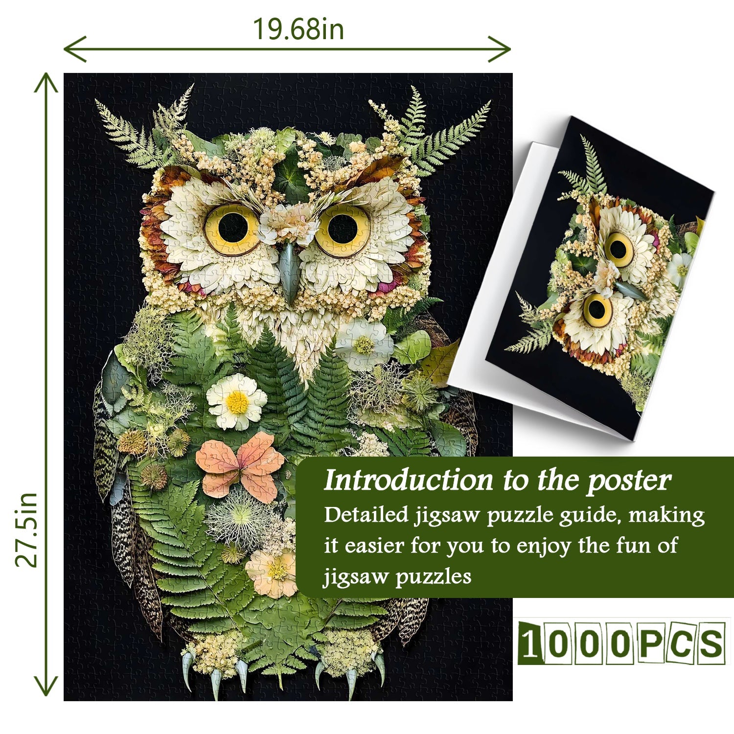 The Foliage Owl Jigsaw Puzzle 1000 Pieces