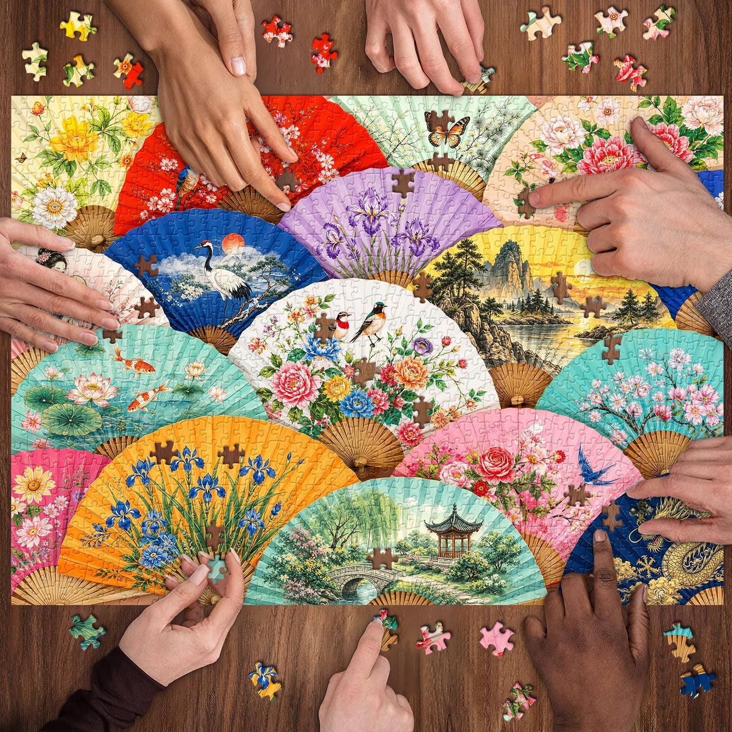 Fan Elegance Jigsaw Puzzle 1000 Piece