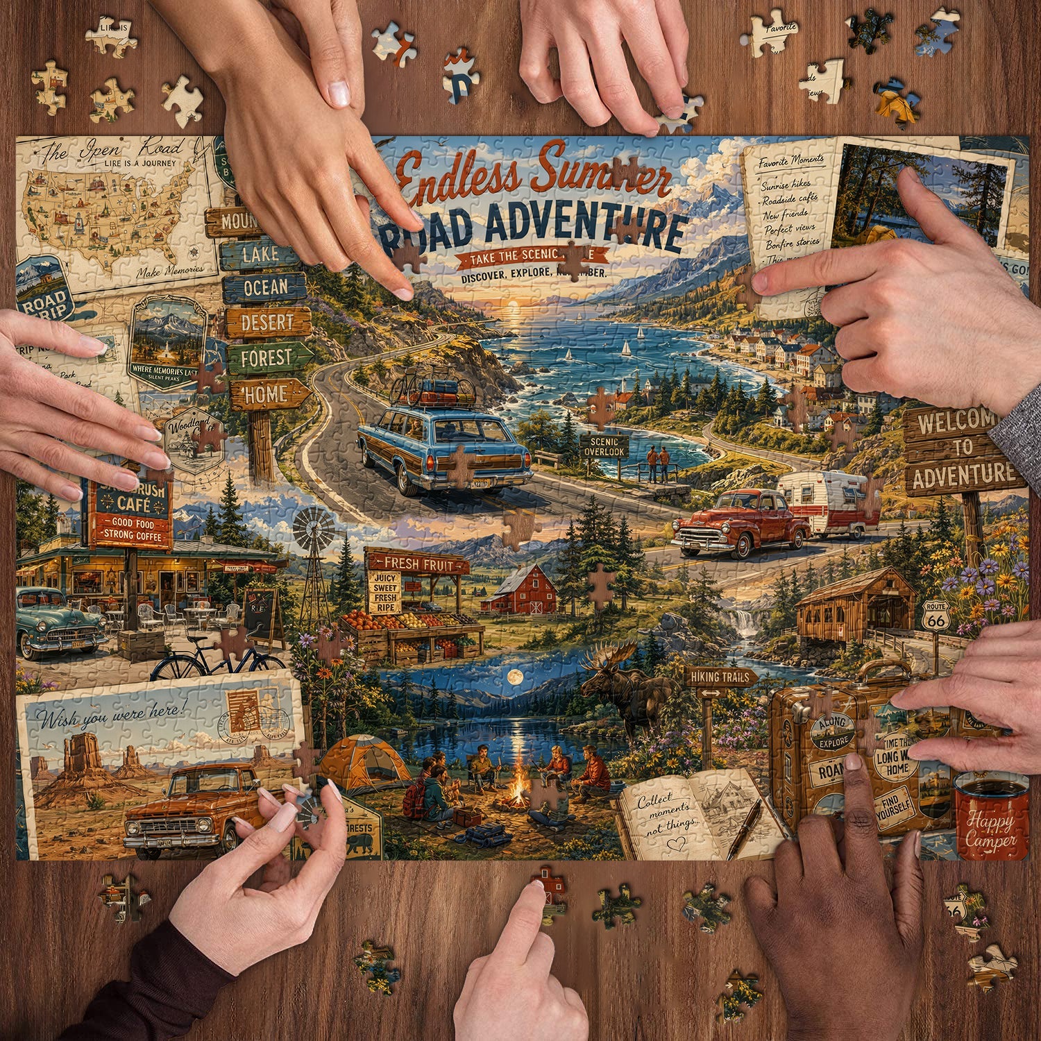 Endless Summer Drive Jigsaw Puzzle 1000 Piece