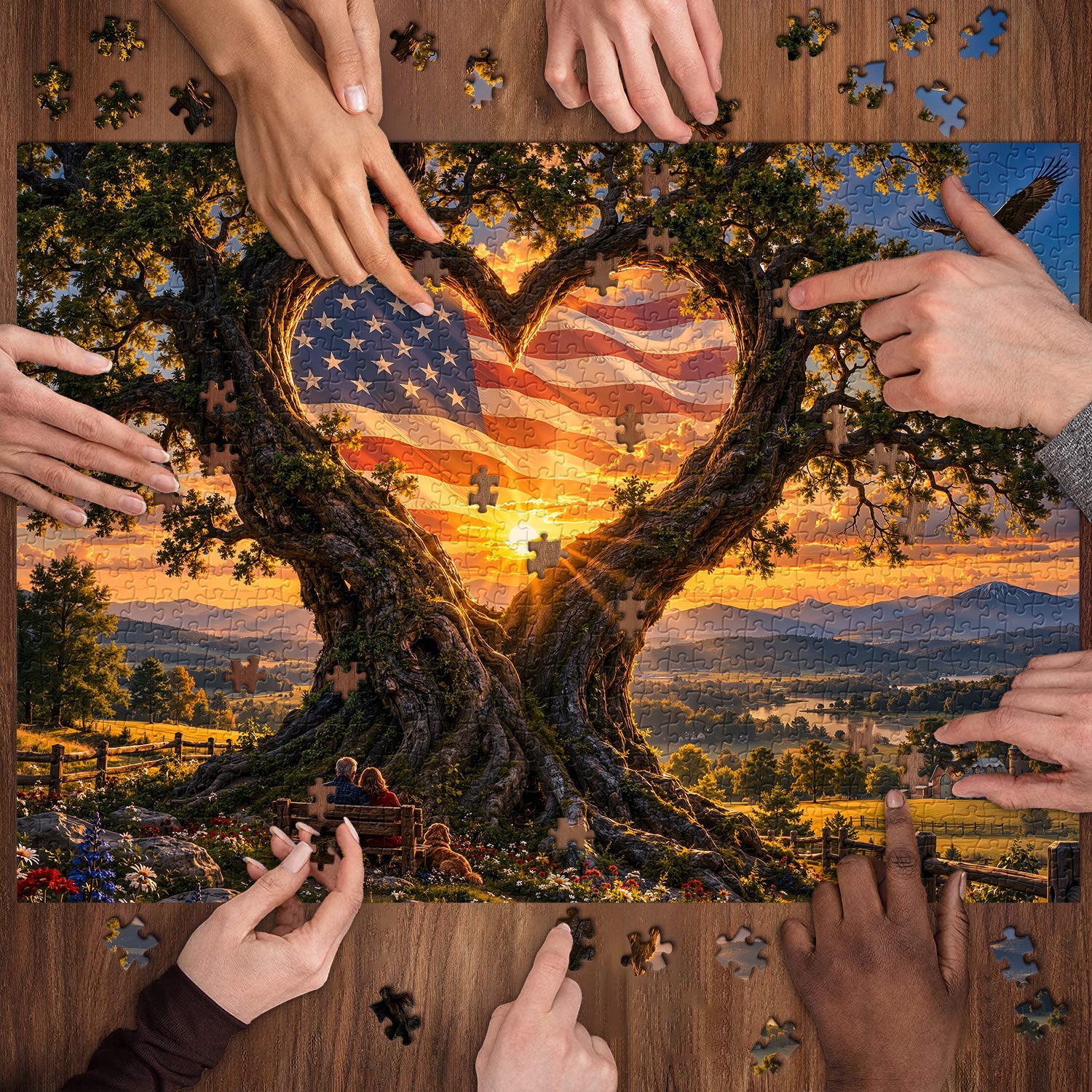 Where Love Meets Freedom Jigsaw Puzzle 1000 Pieces