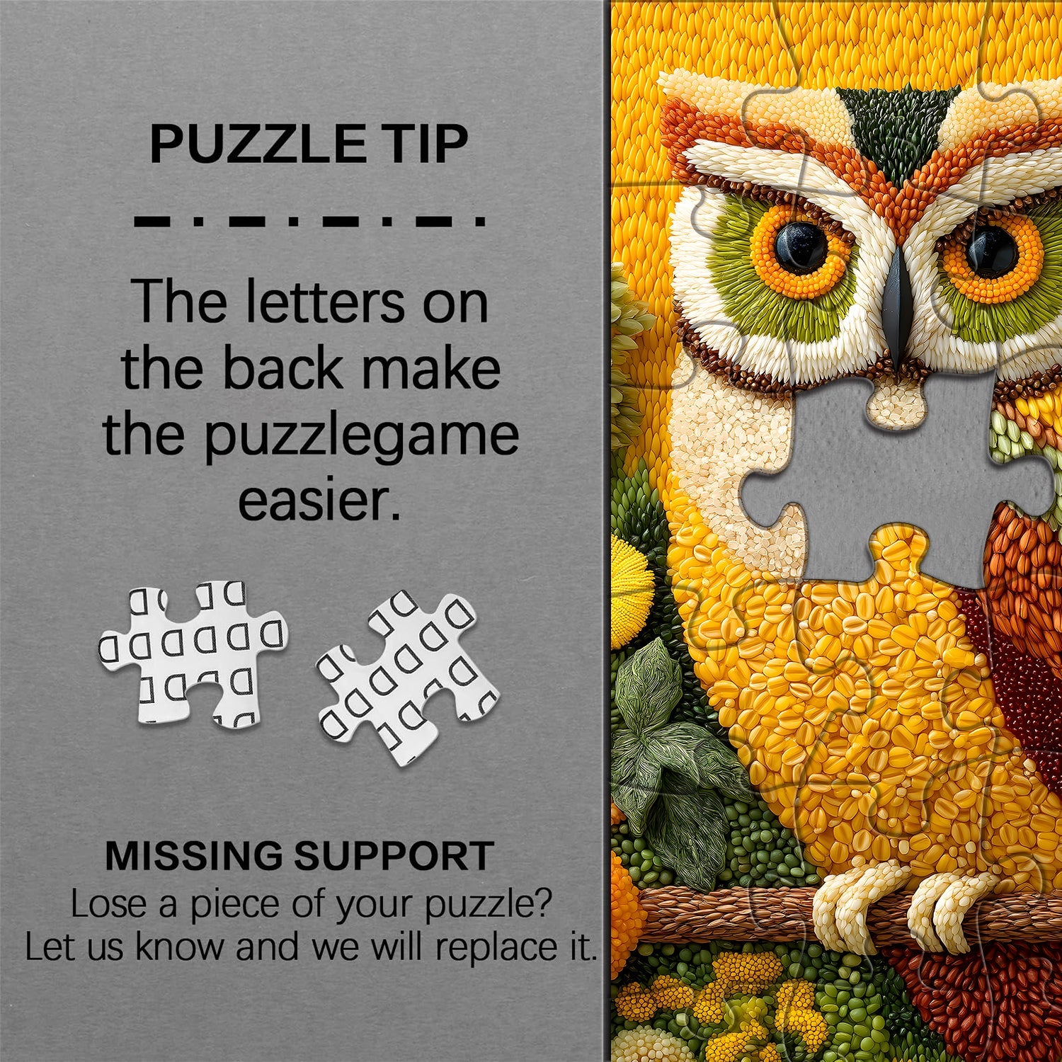 Grain Owl Puzzle 1000 pièces