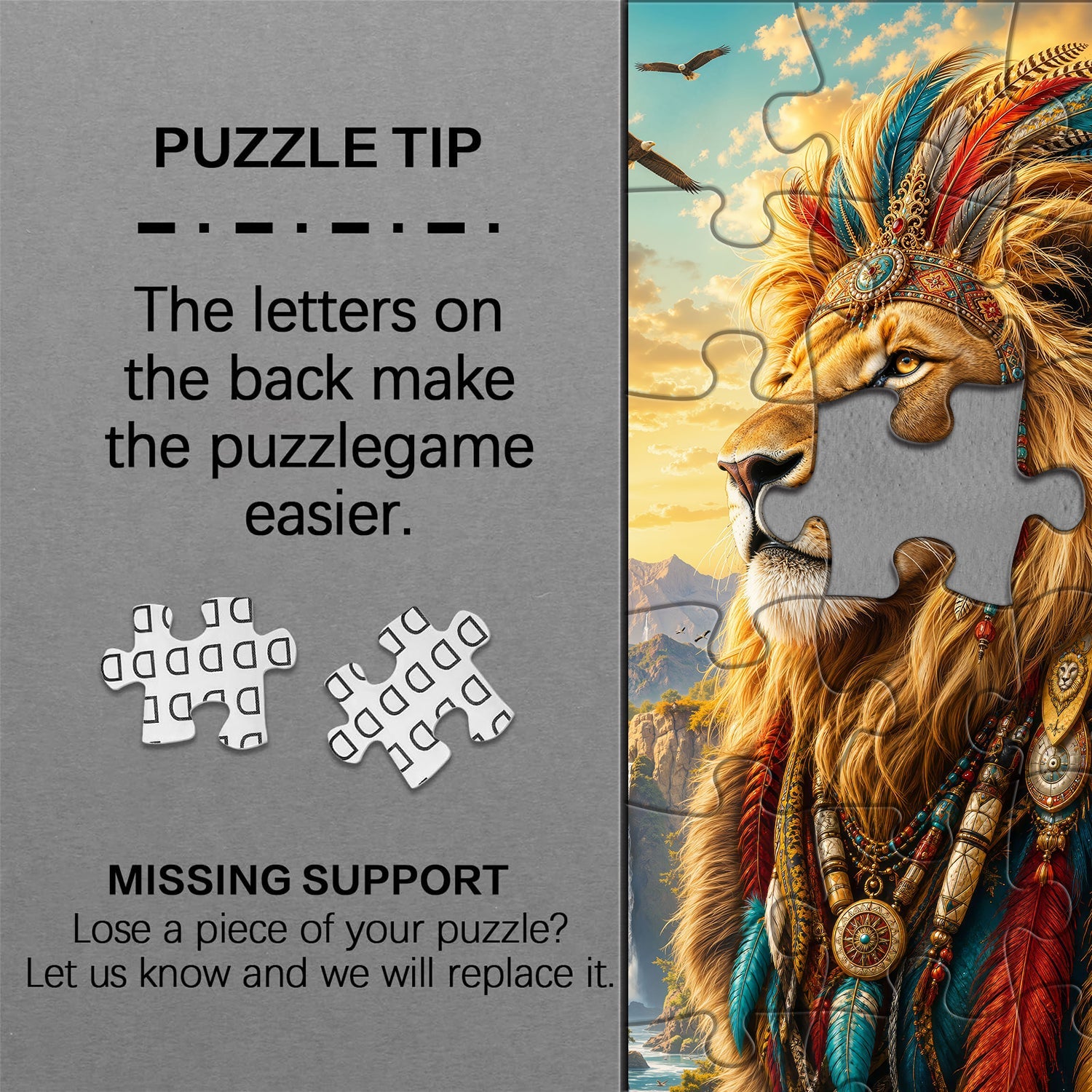 Sacred Lion Jigsaw Puzzle 1000 Piece
