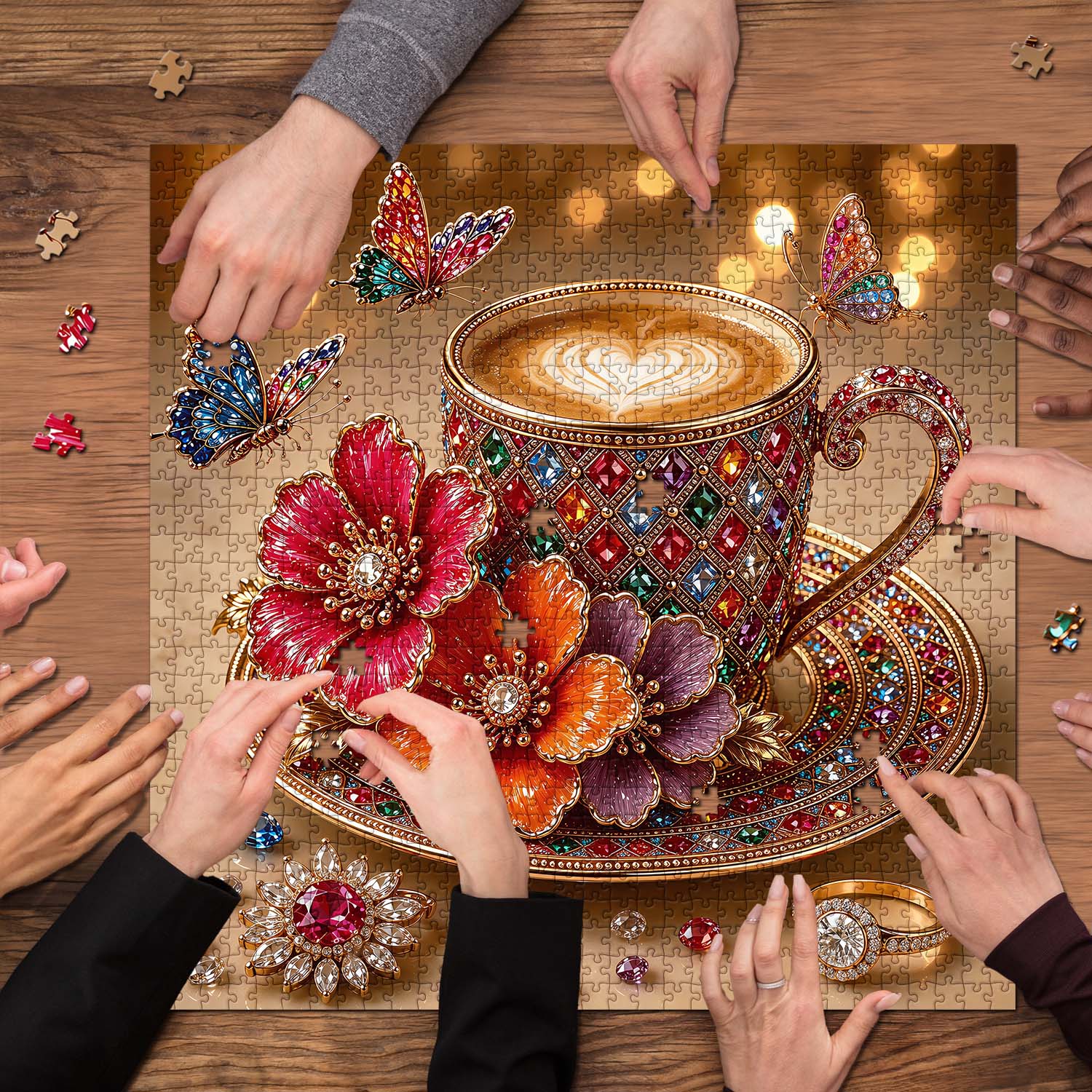 Jewel Latte Jigsaw Puzzle 1000 Piece
