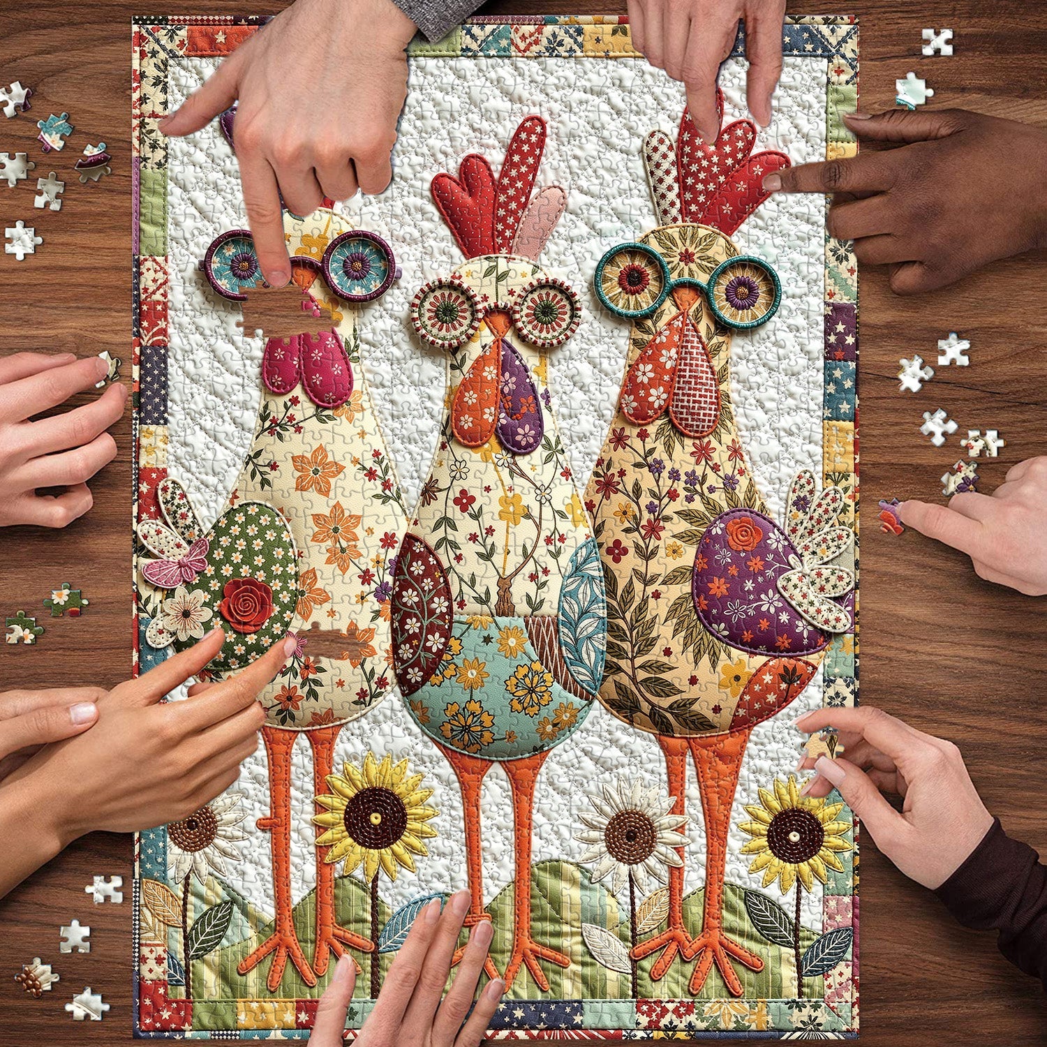 Puzzle Patchwork Party de 1000 pièces