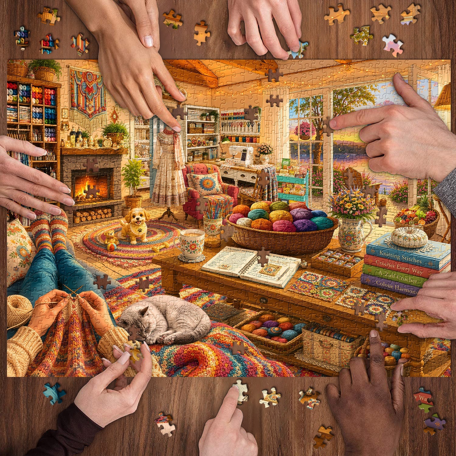 The Weaving Cottage Jigsaw Puzzle 1000 Piece
