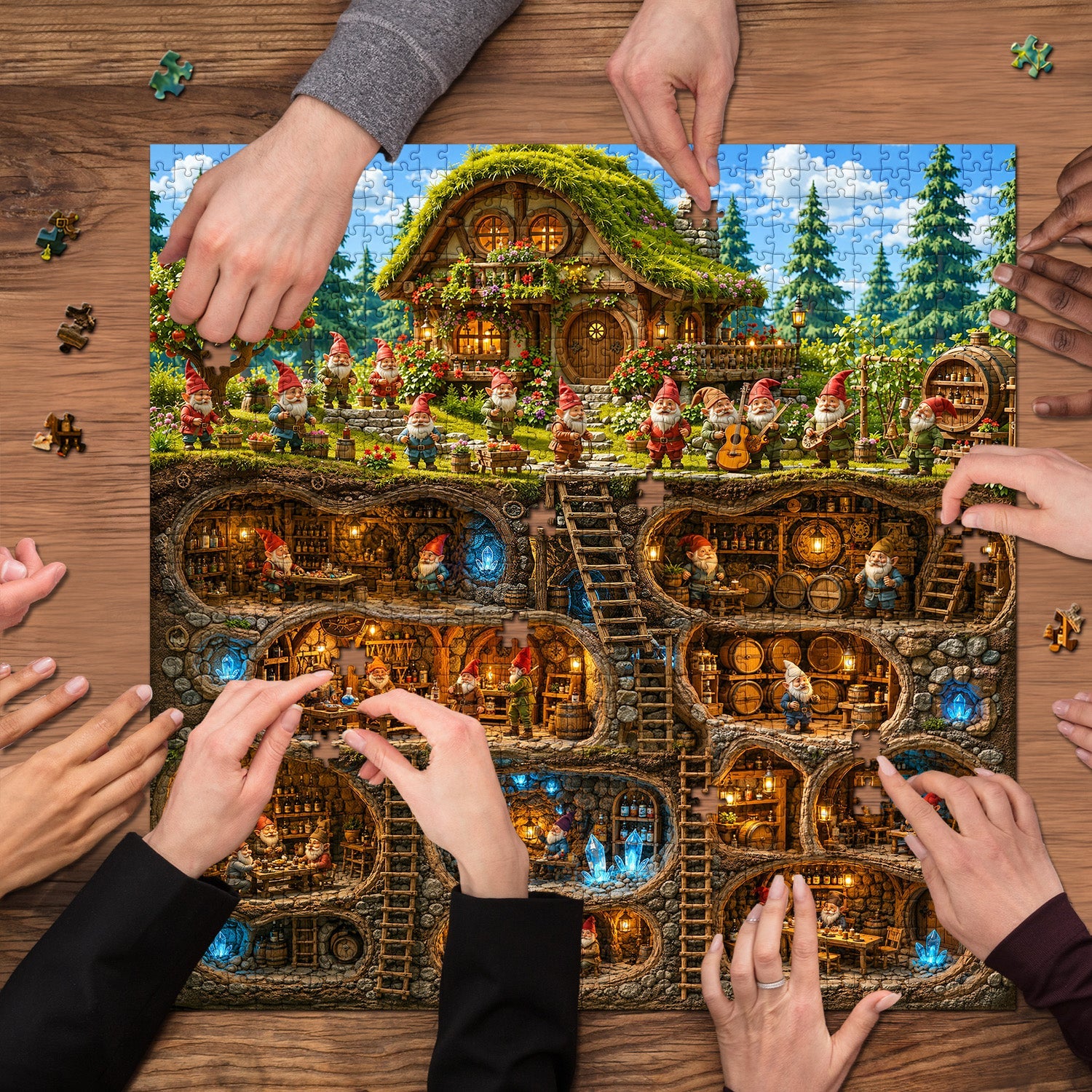 Cave Dwelling Jigsaw  Puzzle 1000 Piece