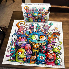 Monster Family Jigsaw Puzzle 1000 Pieces