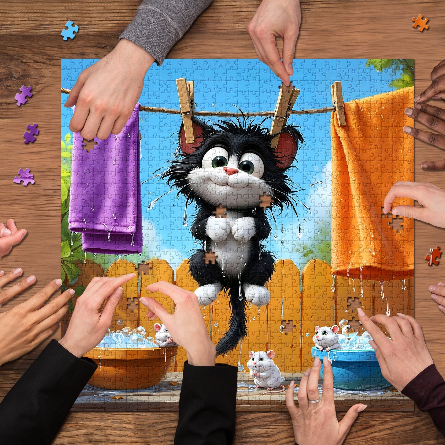Sunny Washday Jigsaw Puzzle 1000 Piece