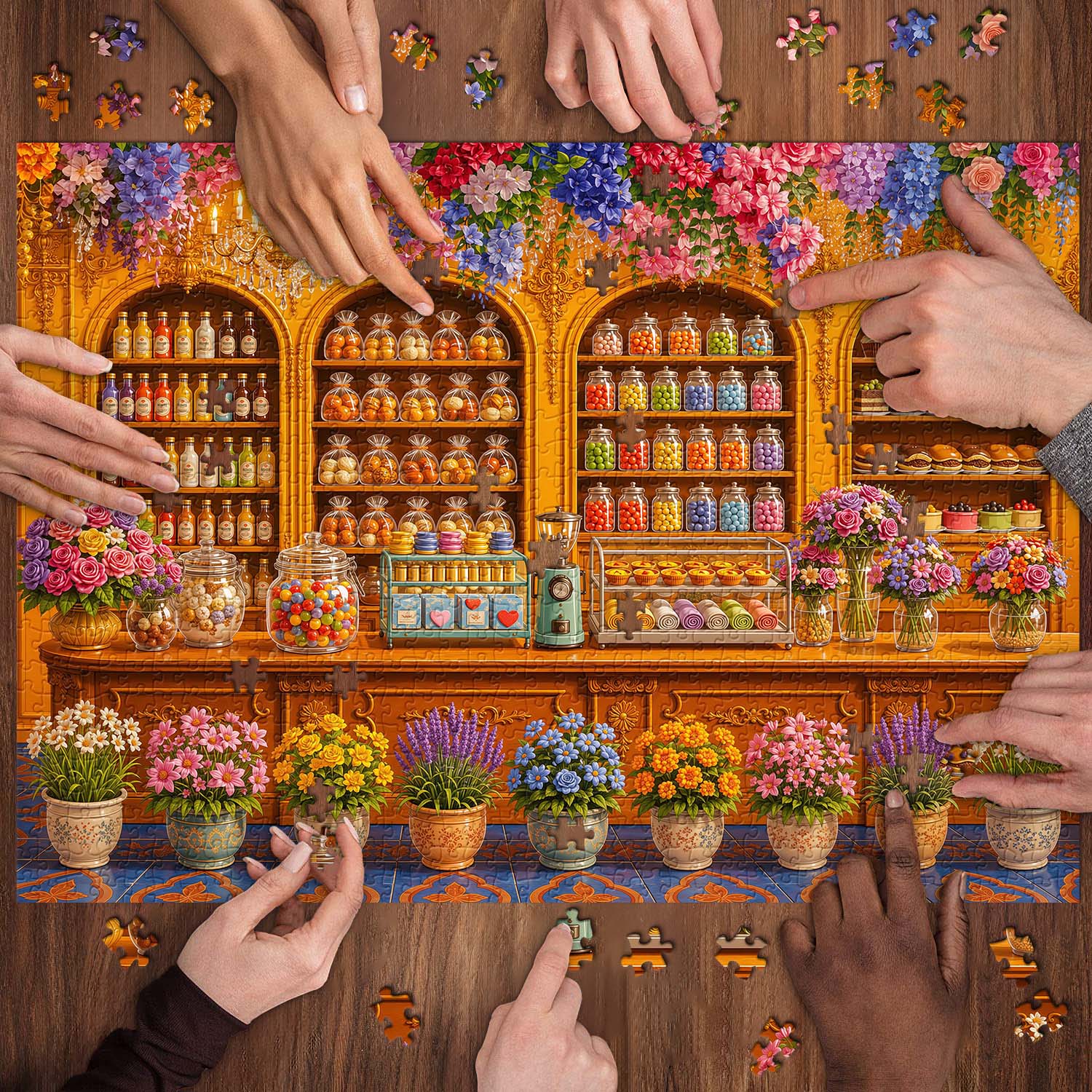 Floral Sweet Haven Jigsaw Puzzle 1000 Piece