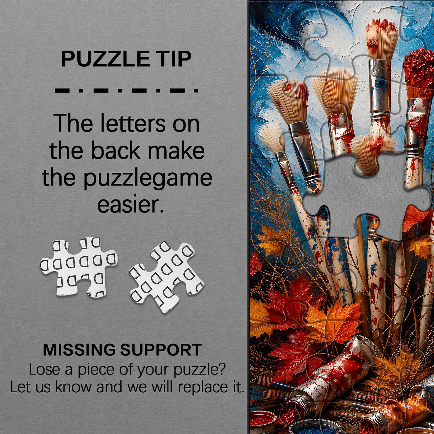 Paints Autumn Leaves Jigsaw Puzzle 1000 Pieces