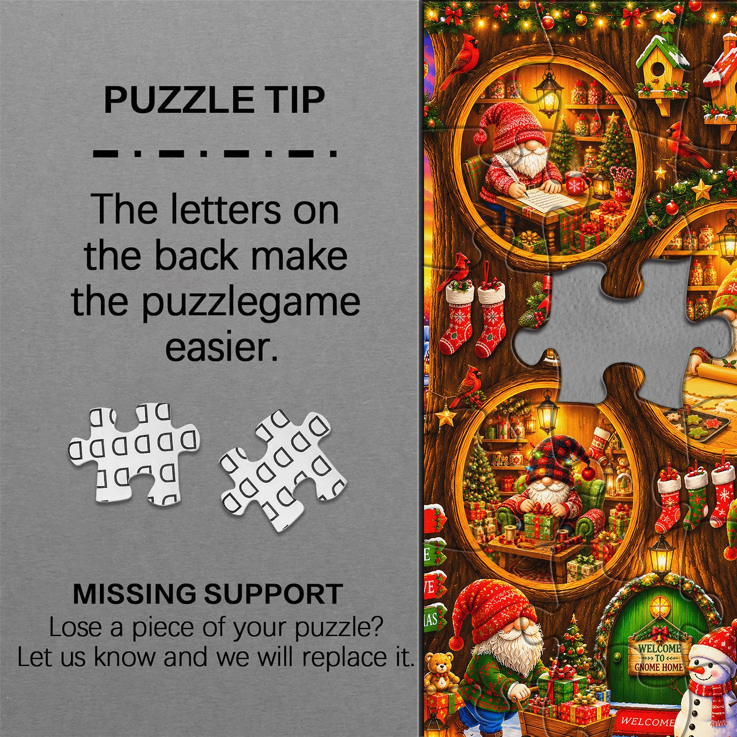 Christmas Gnome Village Jigsaw Puzzle 1000 Piece