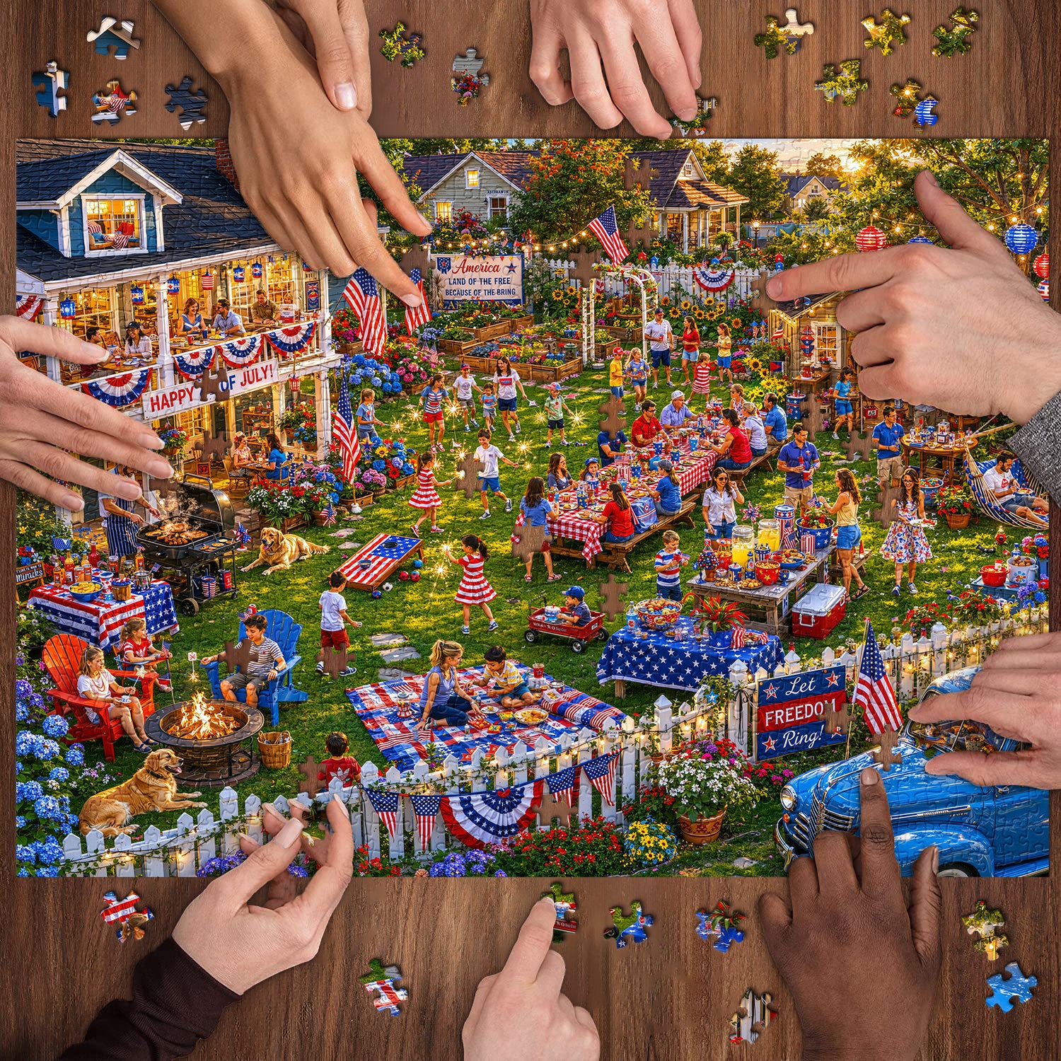 Land of the Free BBQ Jigsaw Puzzle 1000 Pieces
