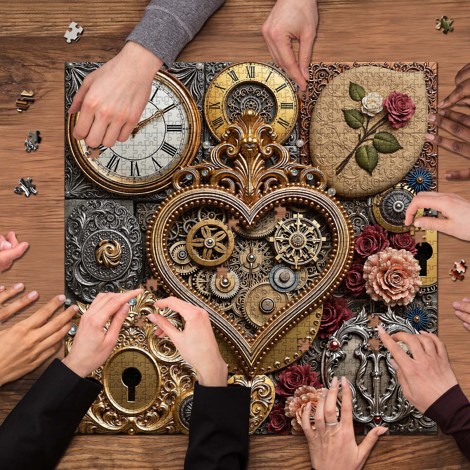 Clockwork Heart Jigsaw Puzzle 1000 Piece
