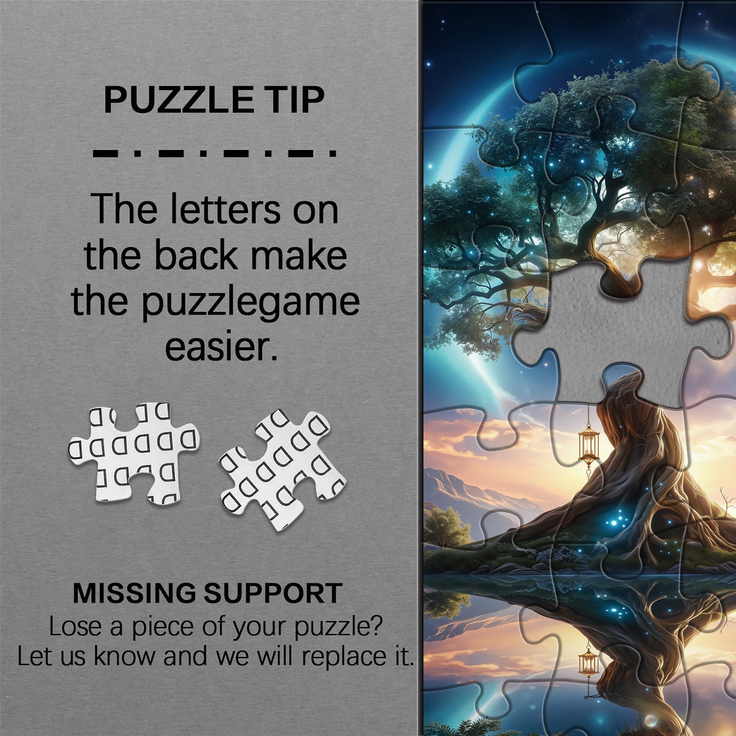 Puzzle en bois "Arbre serein" 1000 pièces