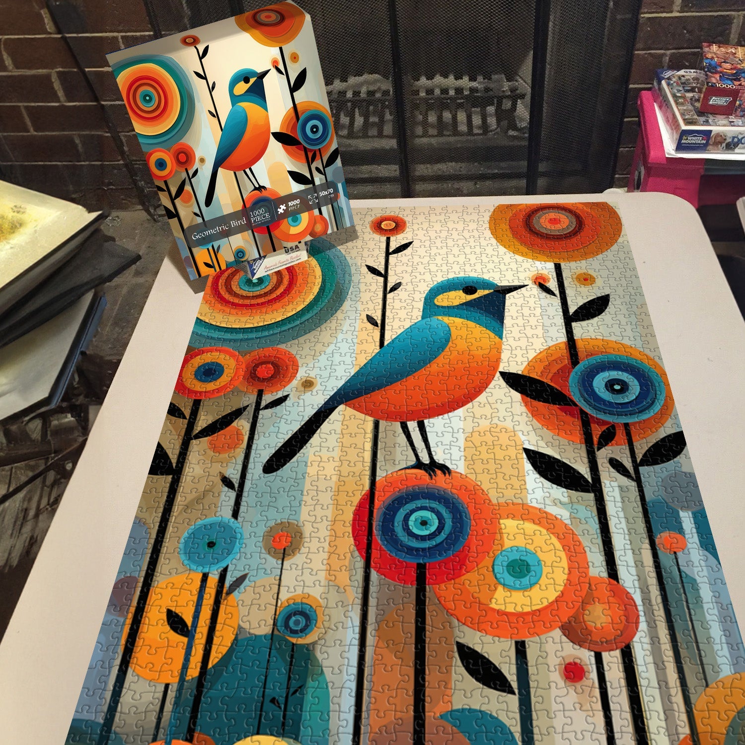 Geometric Bird Jigsaw Puzzle 1000 Pieces