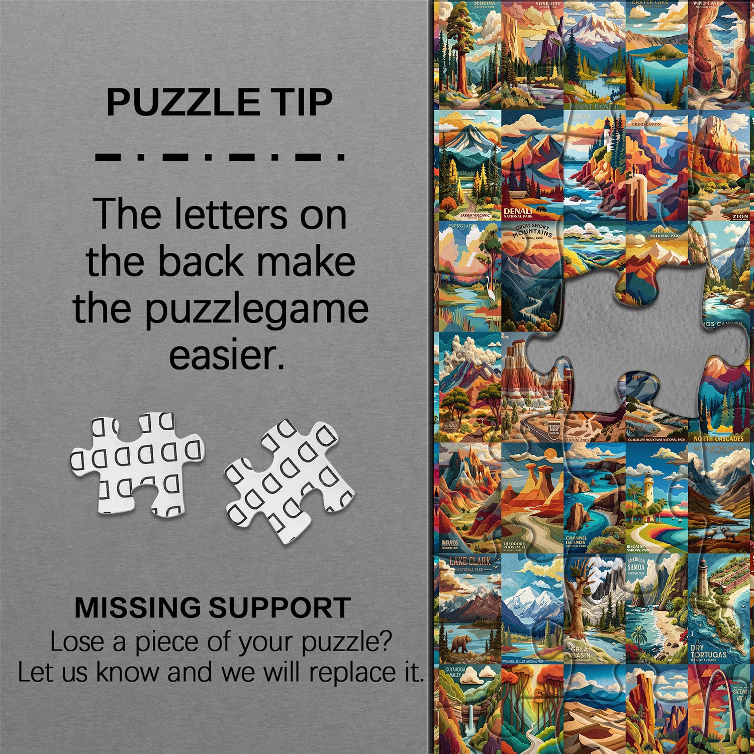 Woven National Parks Jigsaw Puzzle 1000 Pieces