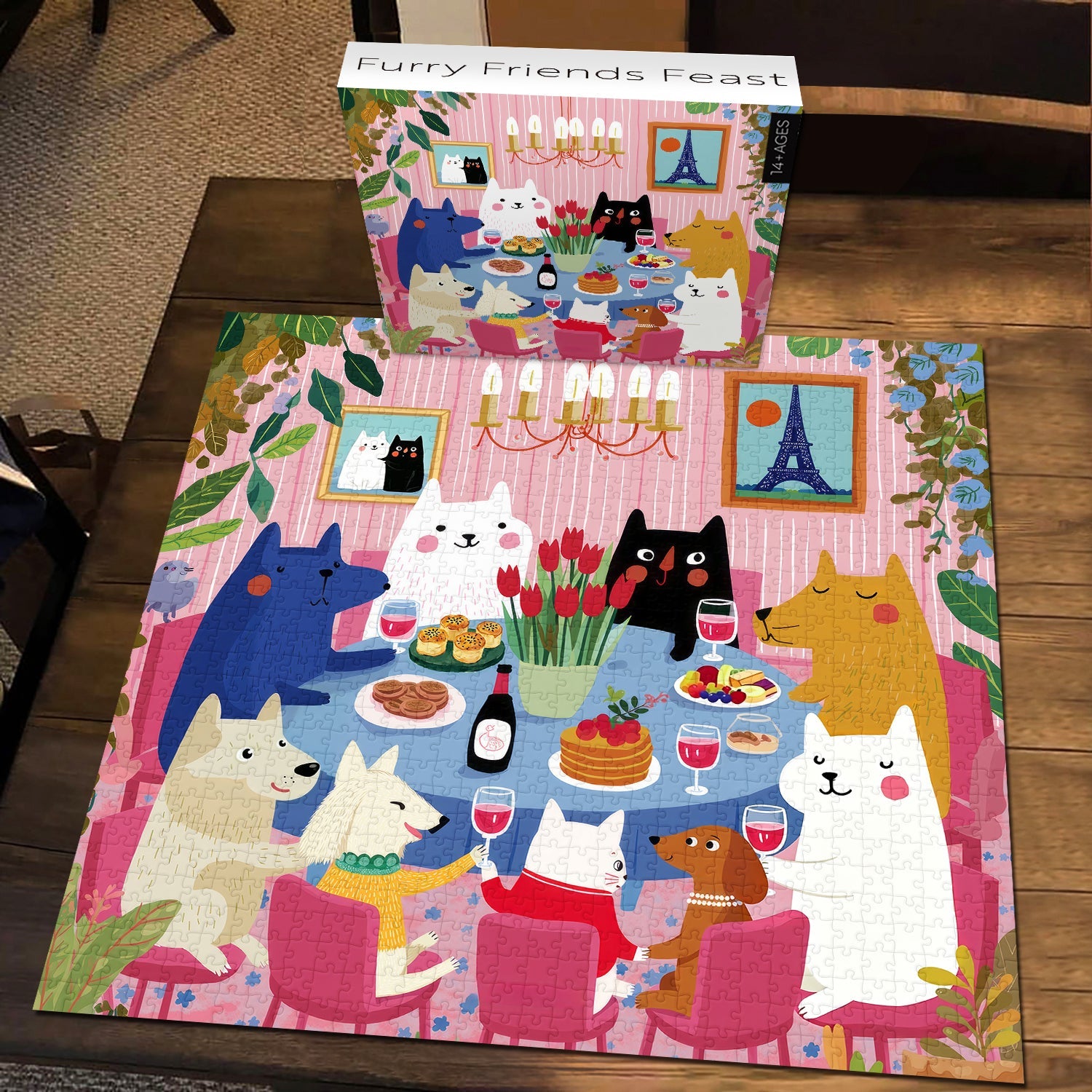 Furry Friends Feast Jigsaw Puzzle 1000 Piece