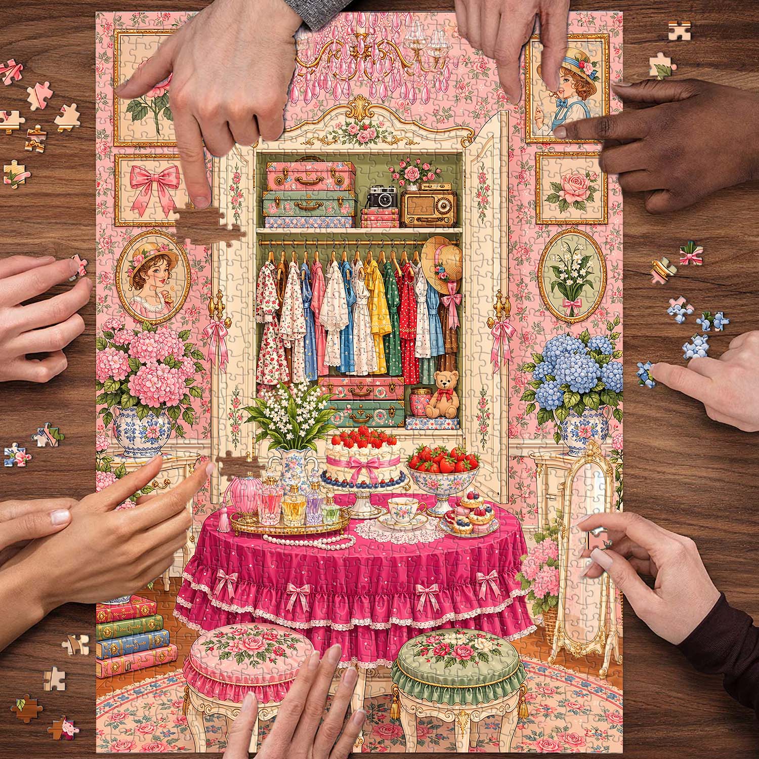 Floral Boudoir Jigsaw  Puzzle 1000 Piece
