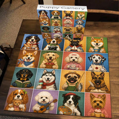 Puppy Gallery Jigsaw Puzzle 1000 Piece