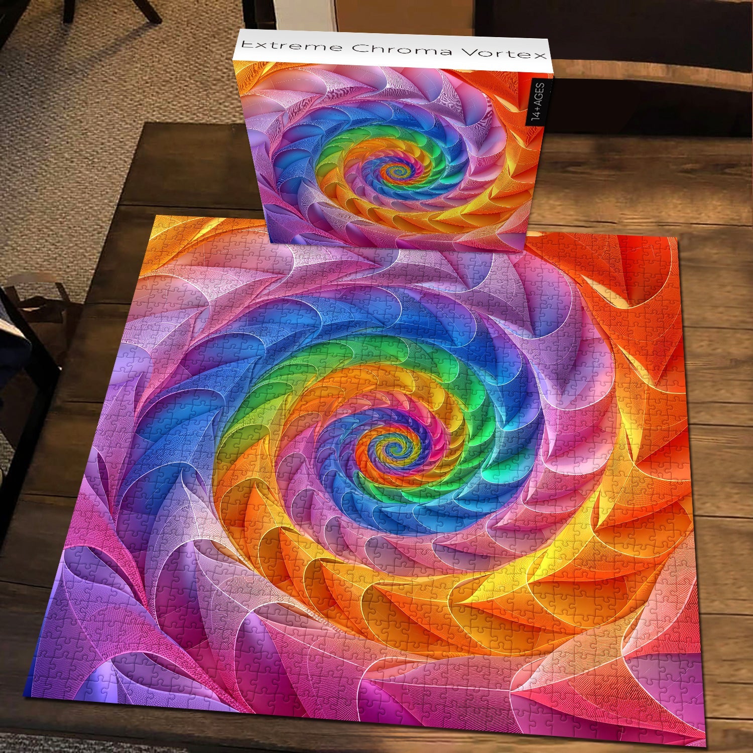 Extreme Chroma Vortex Jigsaw Puzzle 1000 Pieces