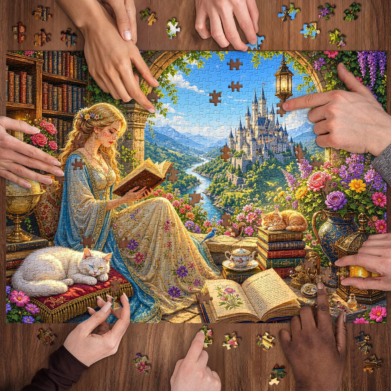 Castle Bloom Dreams Jigsaw Puzzle 1000 Pieces