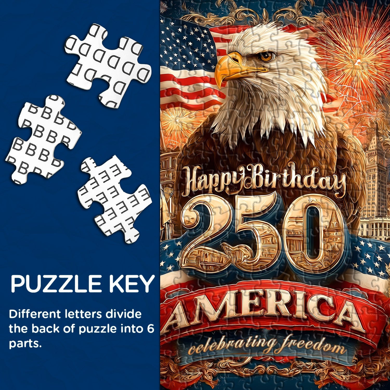 Freedom Eagle Jigsaw Puzzle 1000 Pieces