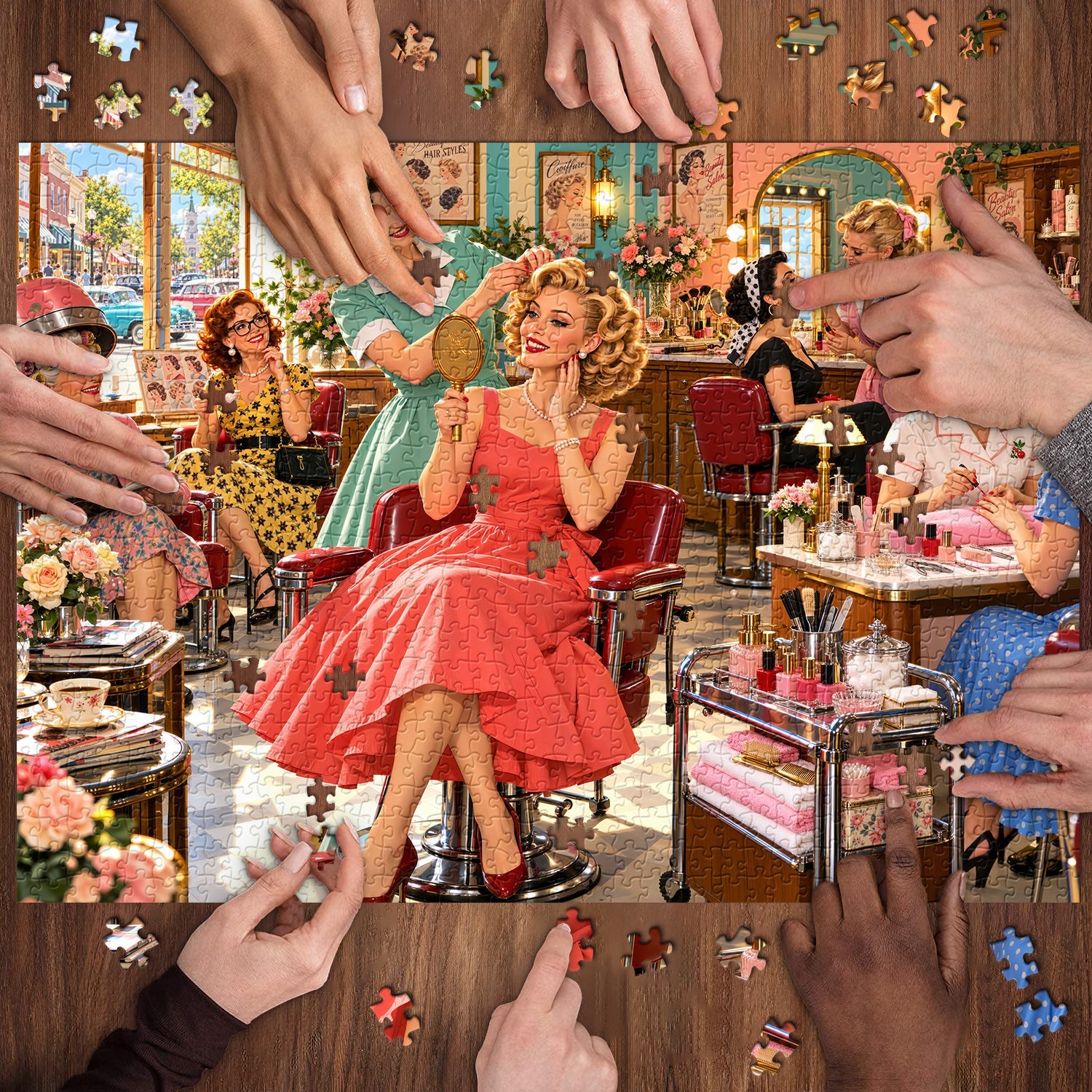 Retro Beauty Salon Jigsaw Puzzle 1000 Pieces