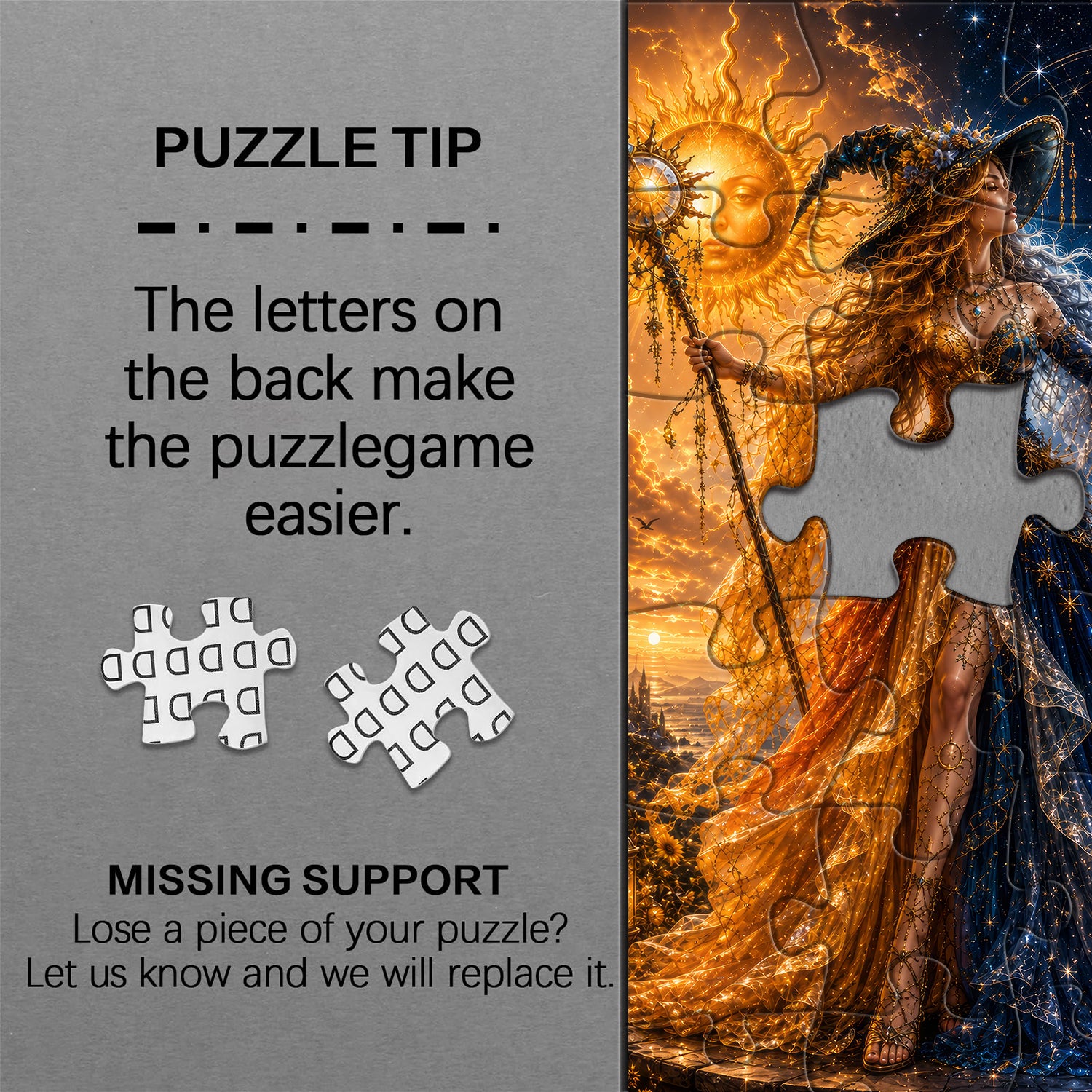 Sun & Moon Witch Jigsaw Puzzle 1000 Pieces