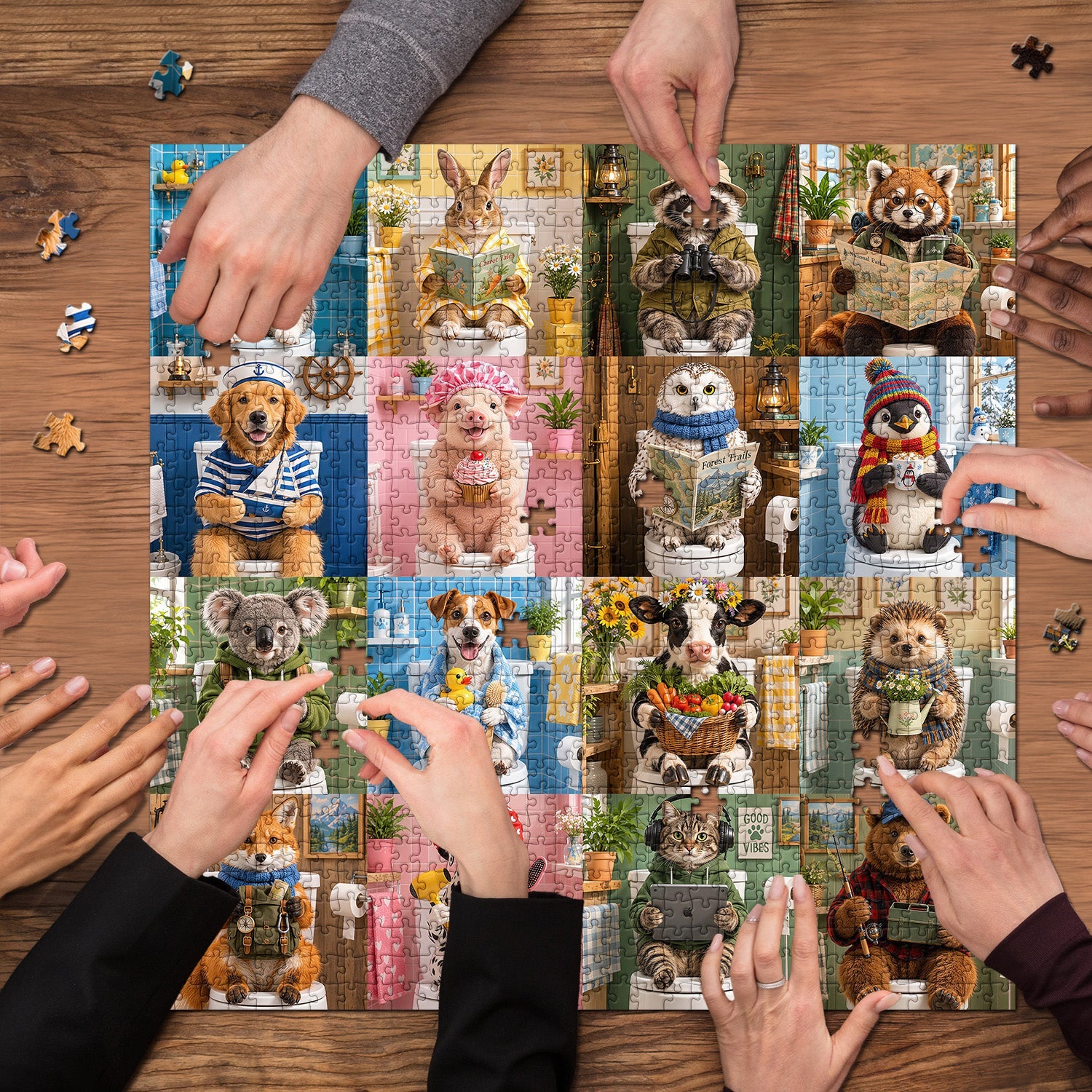 Toilet Tales Jigsaw  Puzzle 1000 Piece