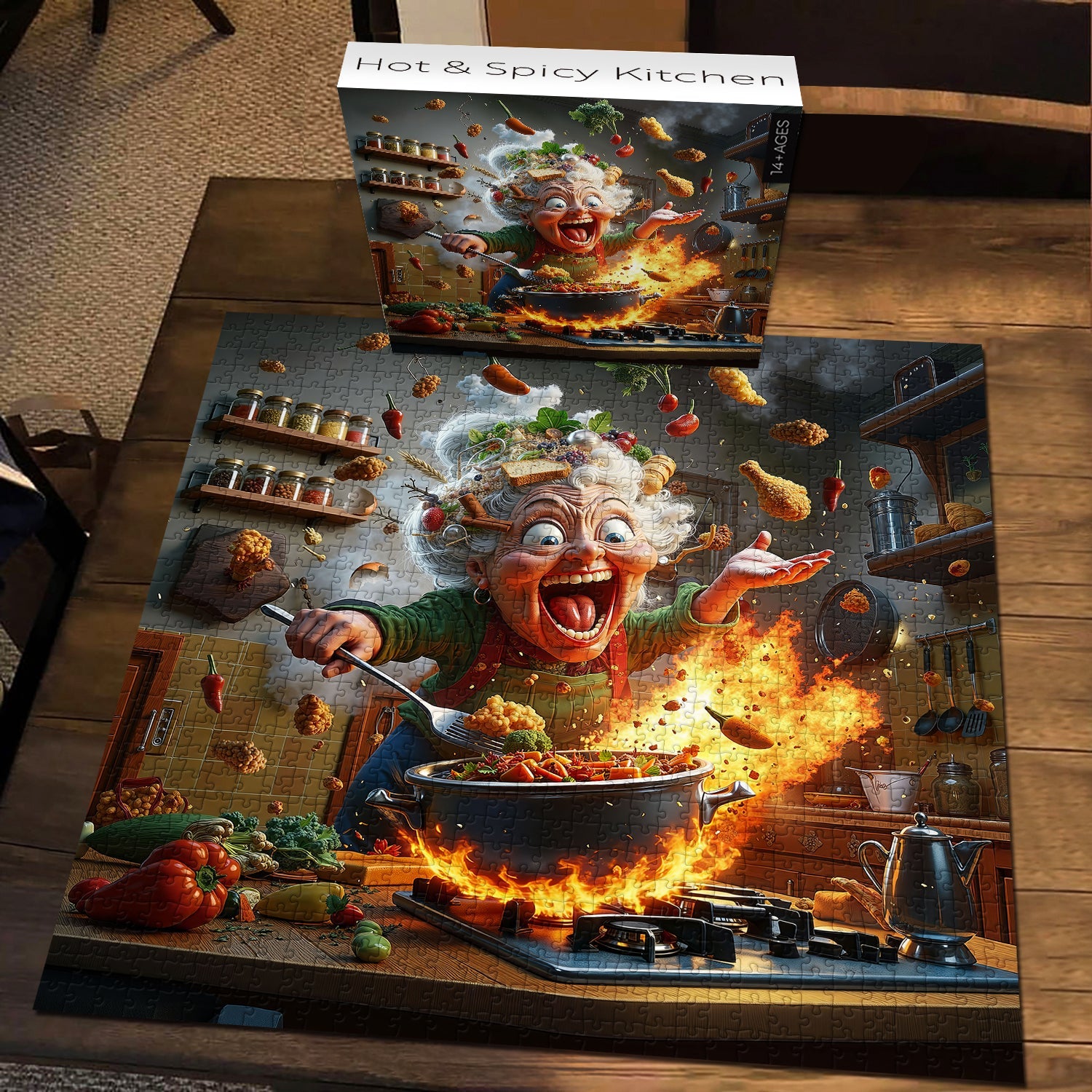Hot & Spicy Kitchen Jigsaw Puzzle 1000 Pieces