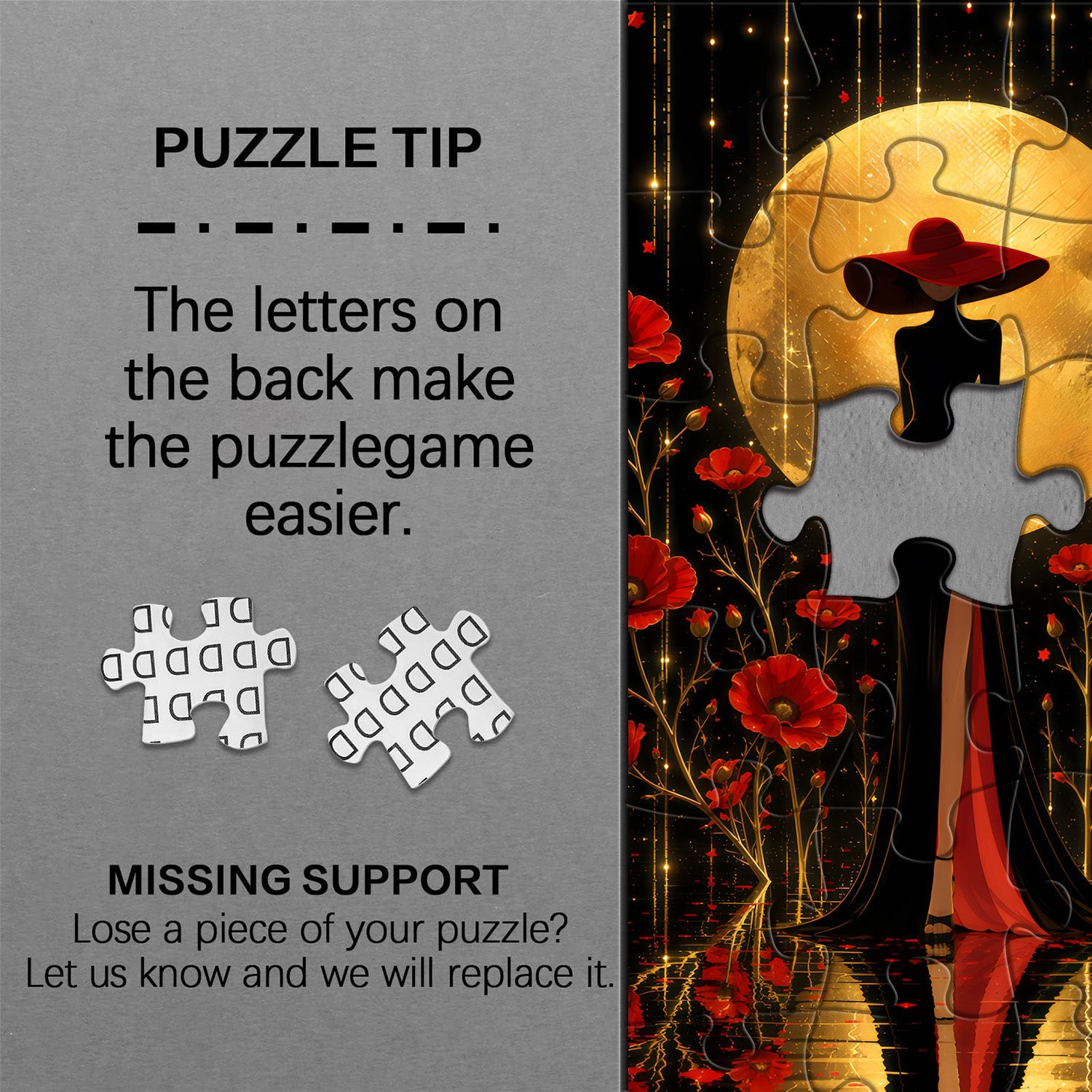 Rouge et Noir Jigsaw Puzzle 1000 Piece