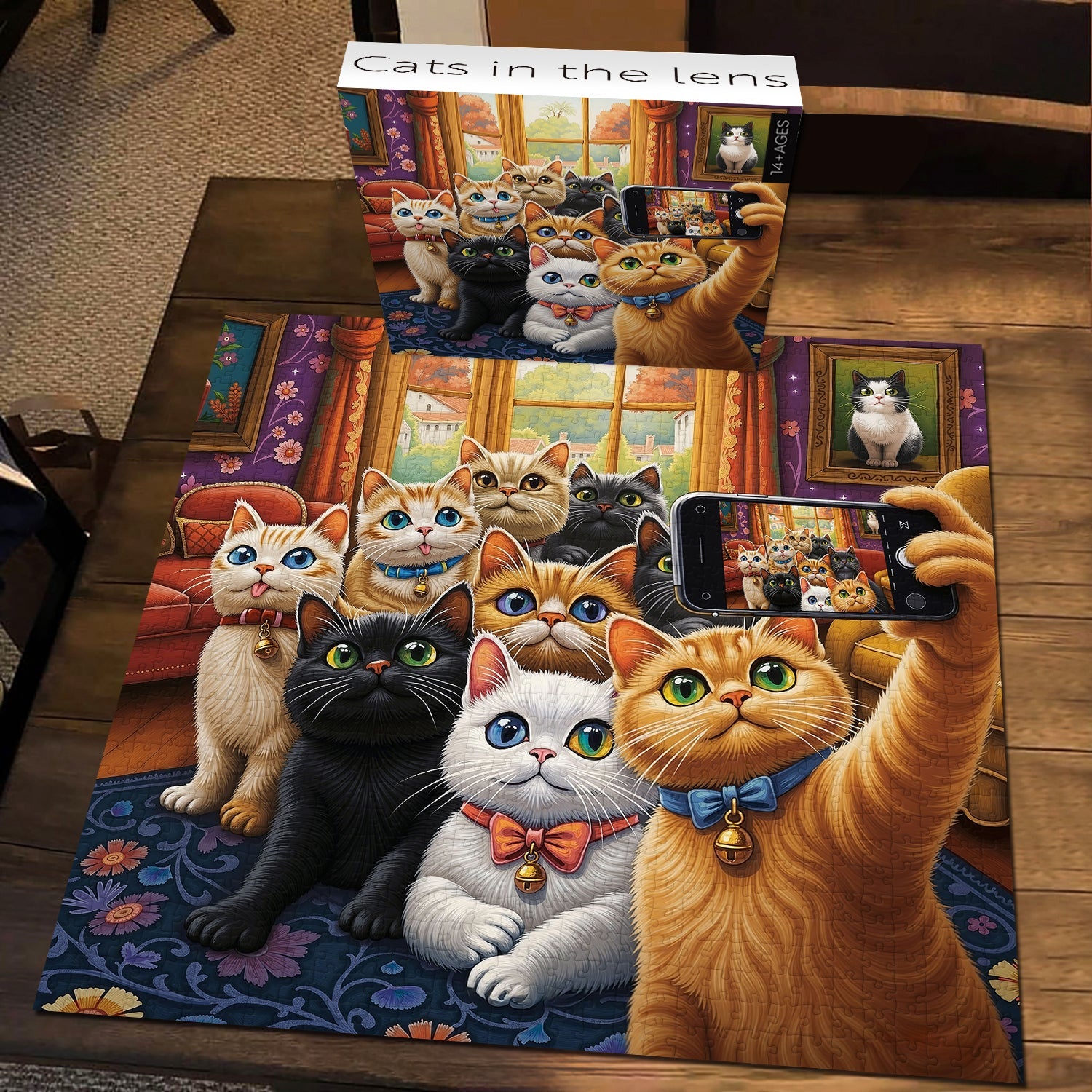Cats in the lens Jigsaw Puzzle 1000 Pieces