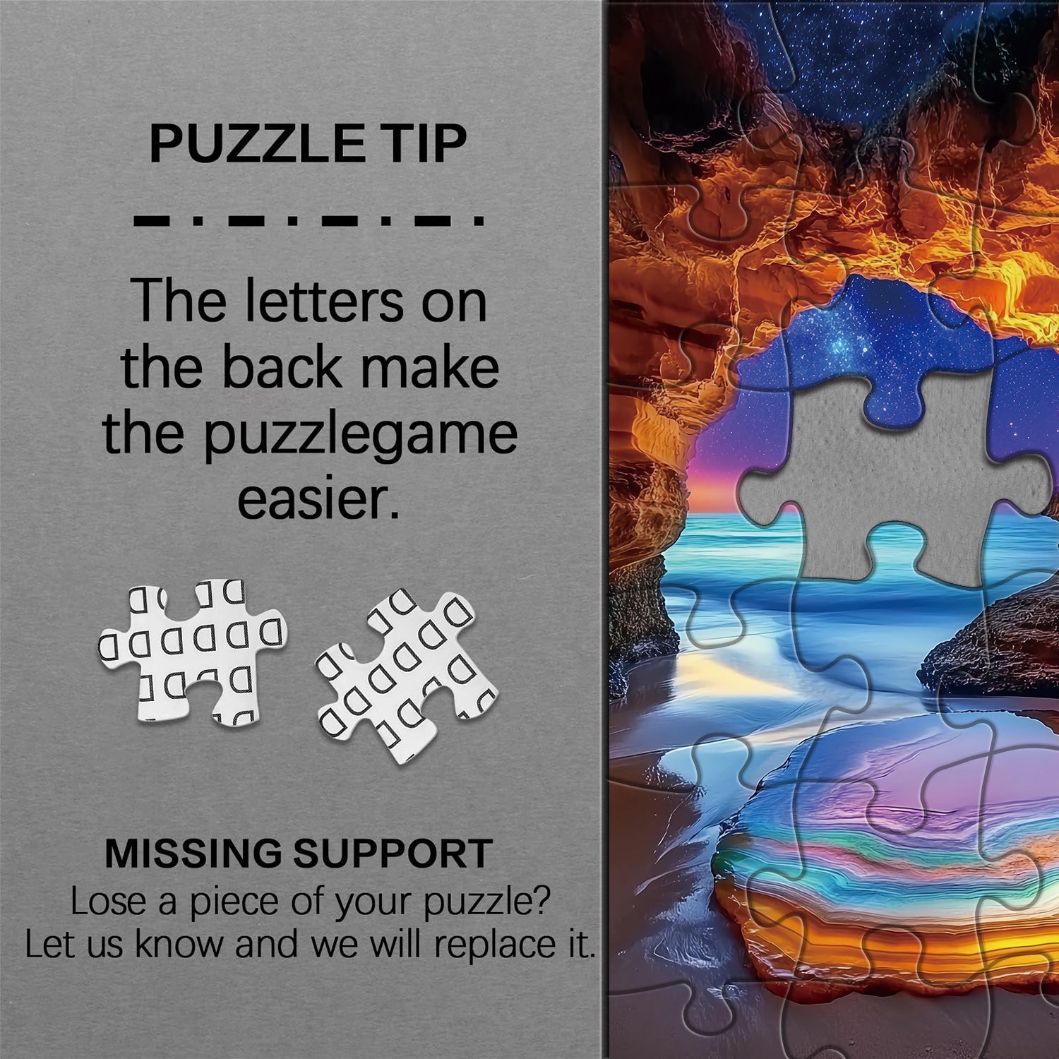 Puzzle 1000 Pièces Grotte Lumineuse