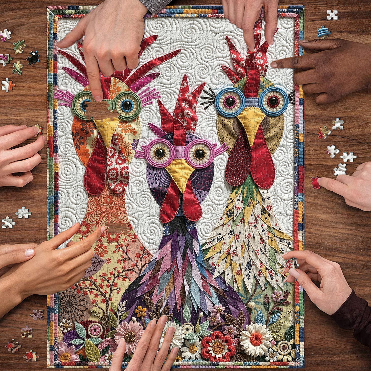 Patchwork Pals Jigsaw Puzzle 1000 Pieces