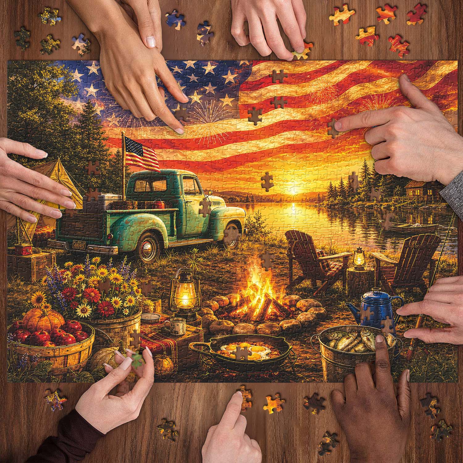 Starlight by the Lake Jigsaw Puzzle 1000 Pieces