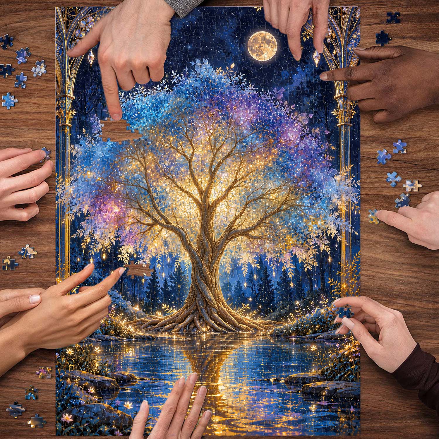 Moonlit Boughs Jigsaw Puzzle 1000 Pieces
