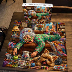 Tired Grandma Jigsaw Puzzle 1000 Pieces