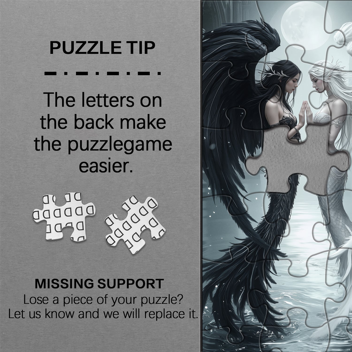 Moonlit Duality Jigsaw Puzzle 1000 Pieces